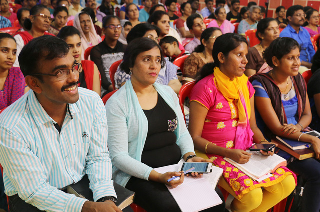 Large crowd flocked to the Night Vigil organised by Grace Ministry at Prayer Center in Mangalore, Karnataka and received Blessing, Healing, Deliverance and transformation here on Nov 04, 2017.